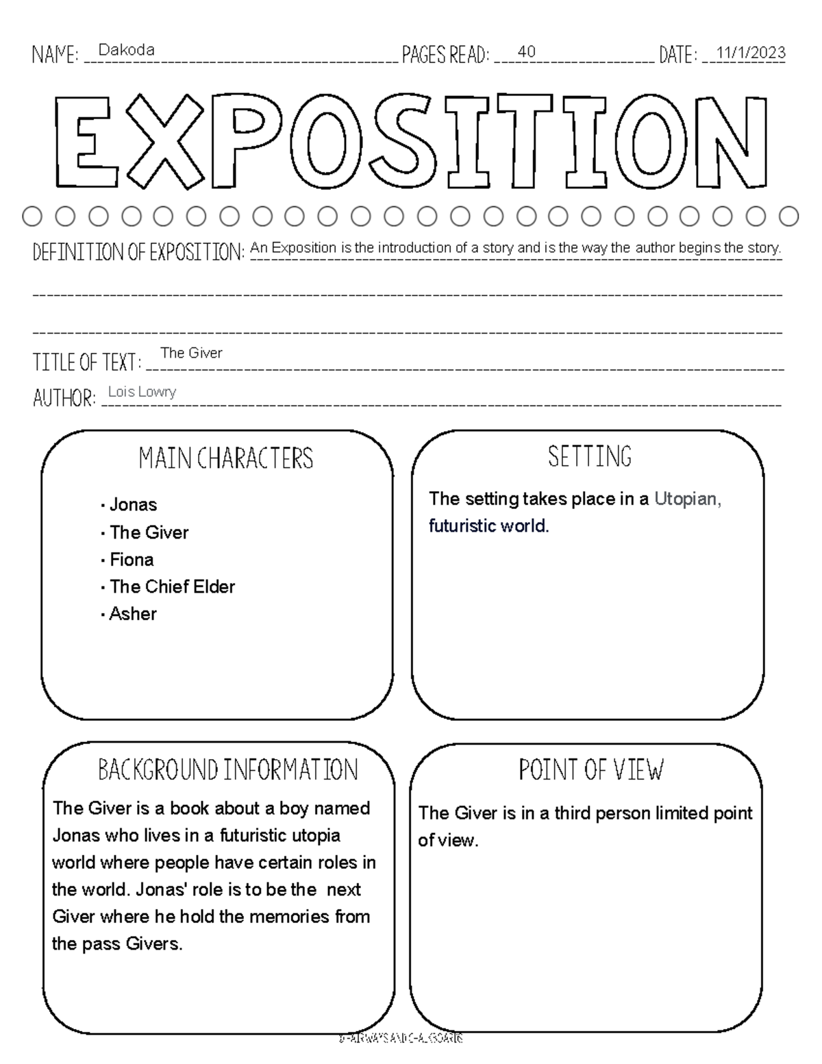 Kami Export - Dakoda Hicks - Exposition - Definition of exposition ...
