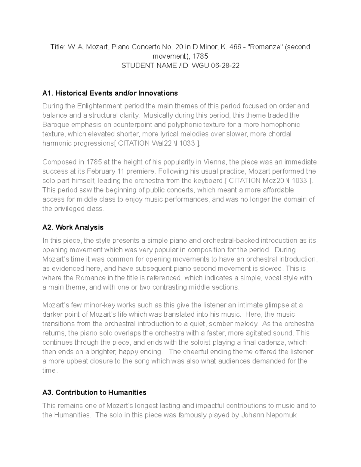 Wgu C100 Task 1 V1 Here Is Task 1 Version 1 Passed First Try Always Title W A Mozart Wgu C100 Task 1 V1 Here Is Task 1 Version 1 Passed First Try Always Title W A Mozart