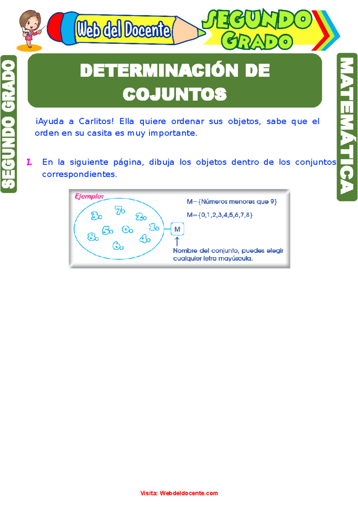 Determinación de Conjuntos para Segundo Grado de Primaria - ¡Ayuda a ...