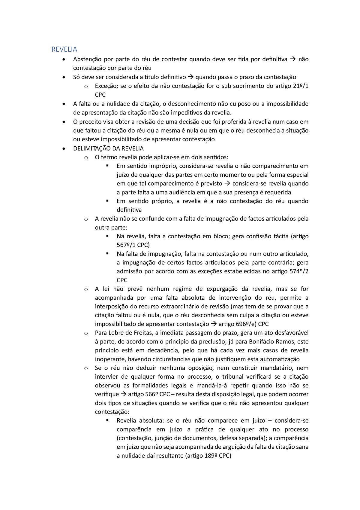 Casos práticos V - apontamentos - Casos práticos V 1. O que significa dizer  que a revelia operante - Studocu