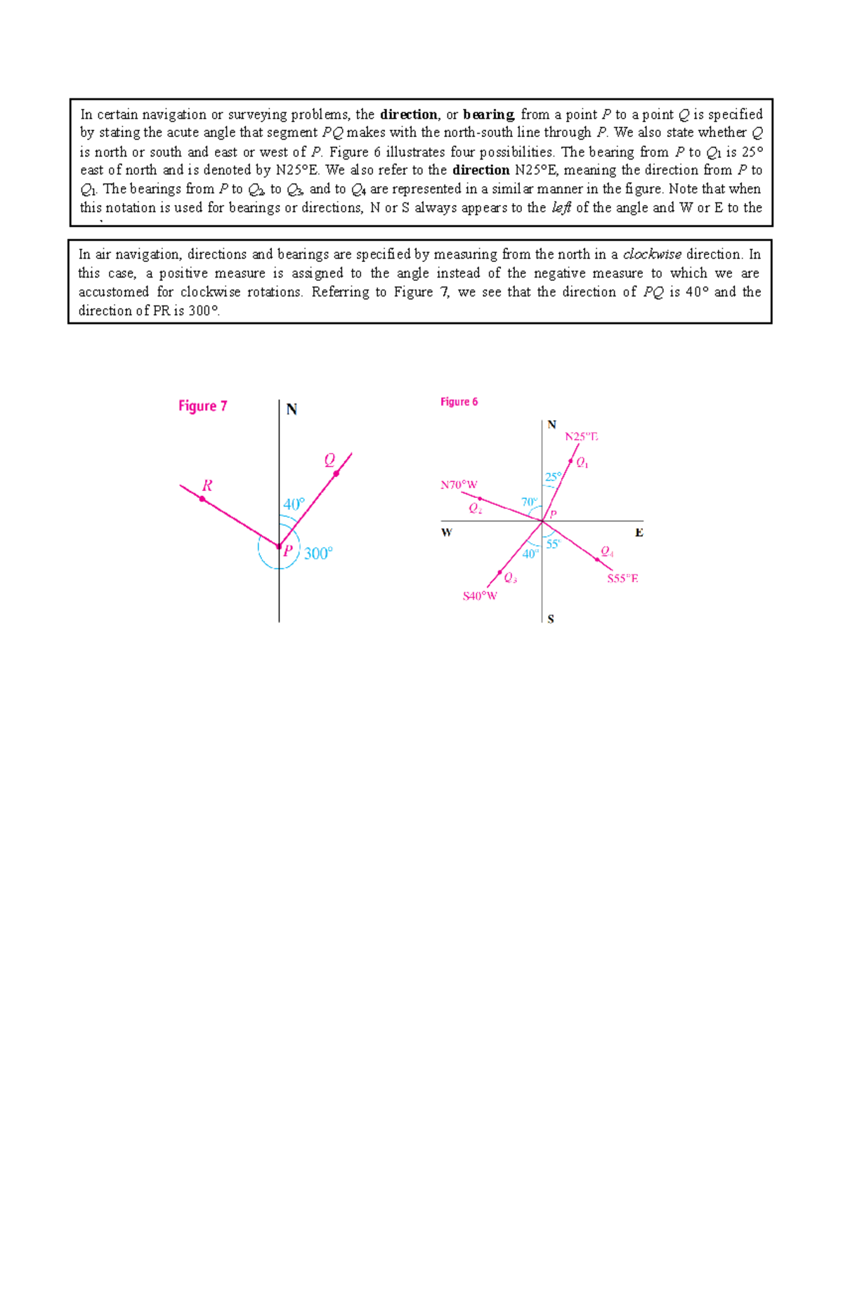 Problems IN Surveying rdydyyr In air navigation, directions and