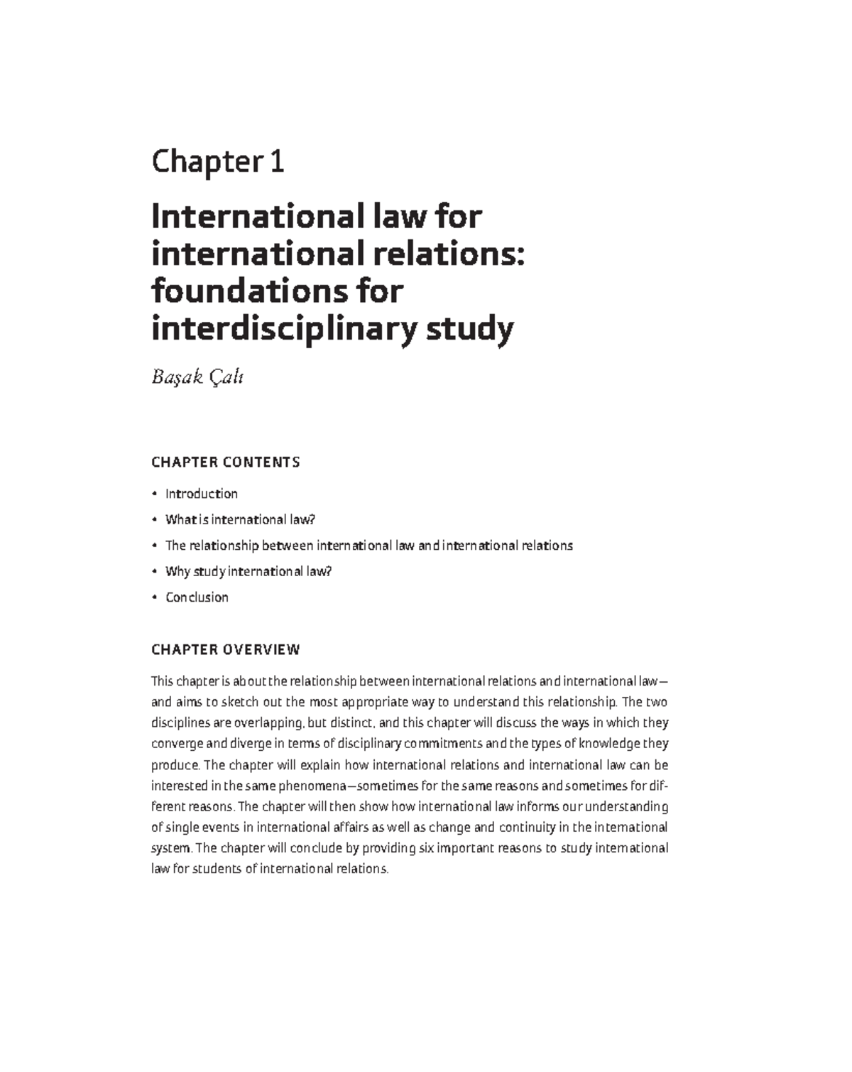 Cali ed International Law for Internatio - Chapter 1 International law ...