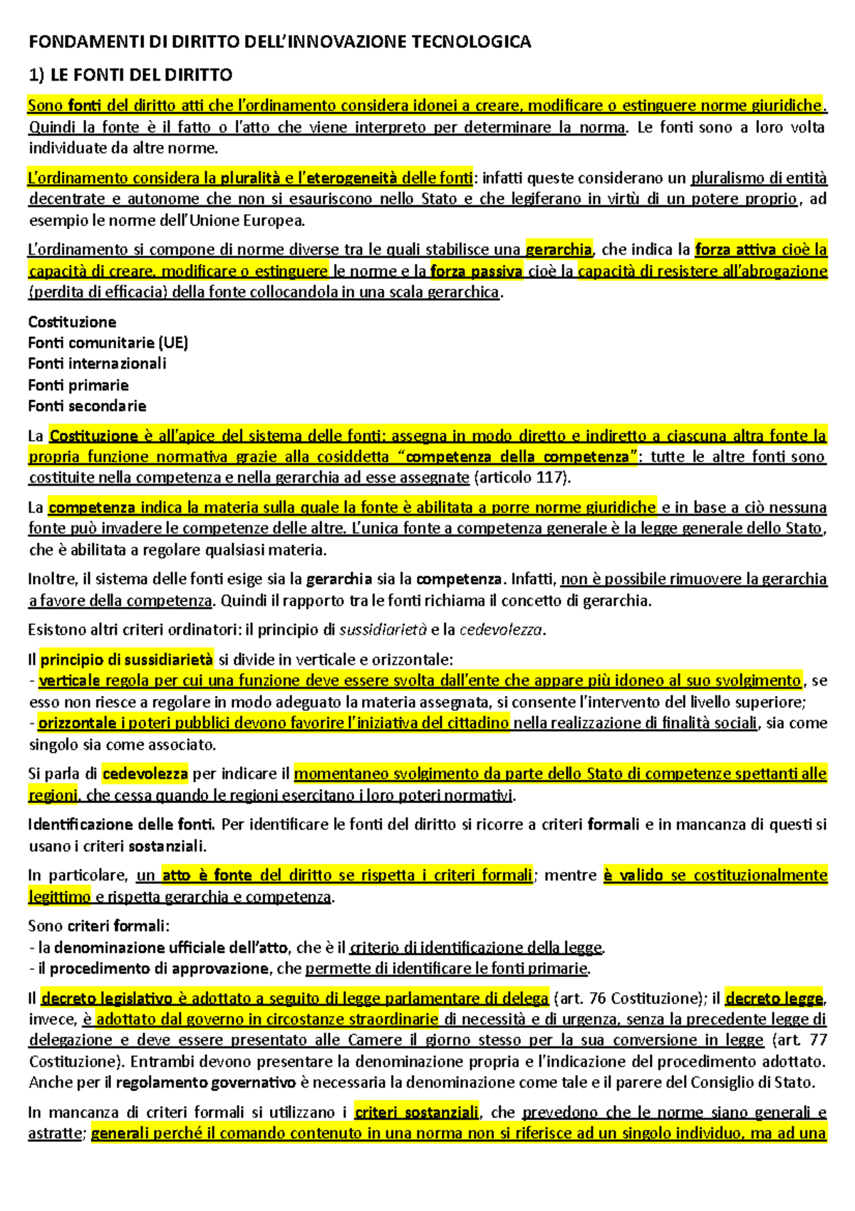 Diritto mio Diritto Internazionale UniSalento Studocu