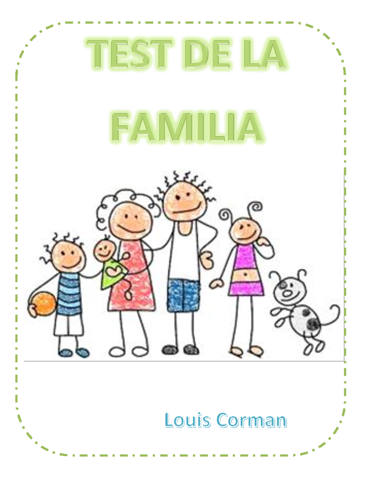 Manual Test de la familiaInterpretación del test familiar Intervención Psicoeducativa En