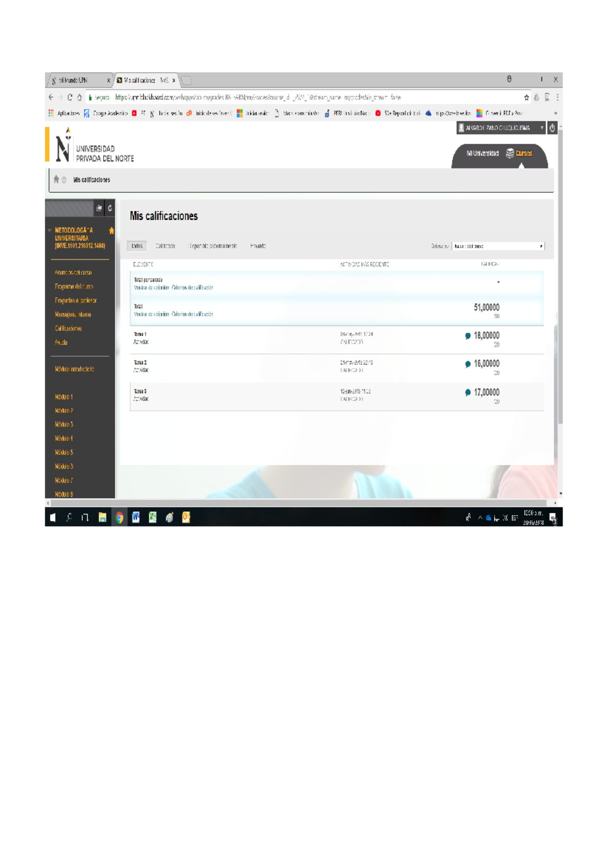Doc8 - apuntes - N Mi Mundo UPN X Bb Mis calificaciones INVE X 8 0 X C ...