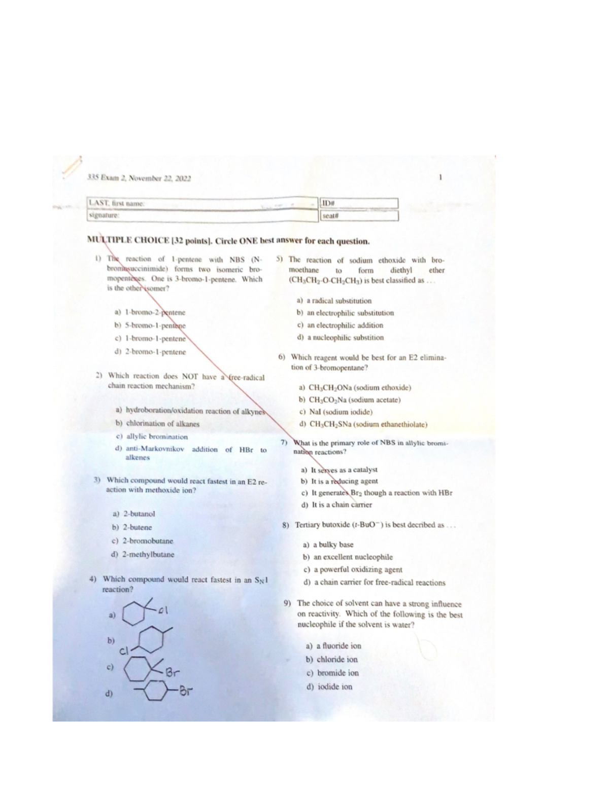 Exam 2 2022 - Chem lecture notes - CHM 103 - Studocu