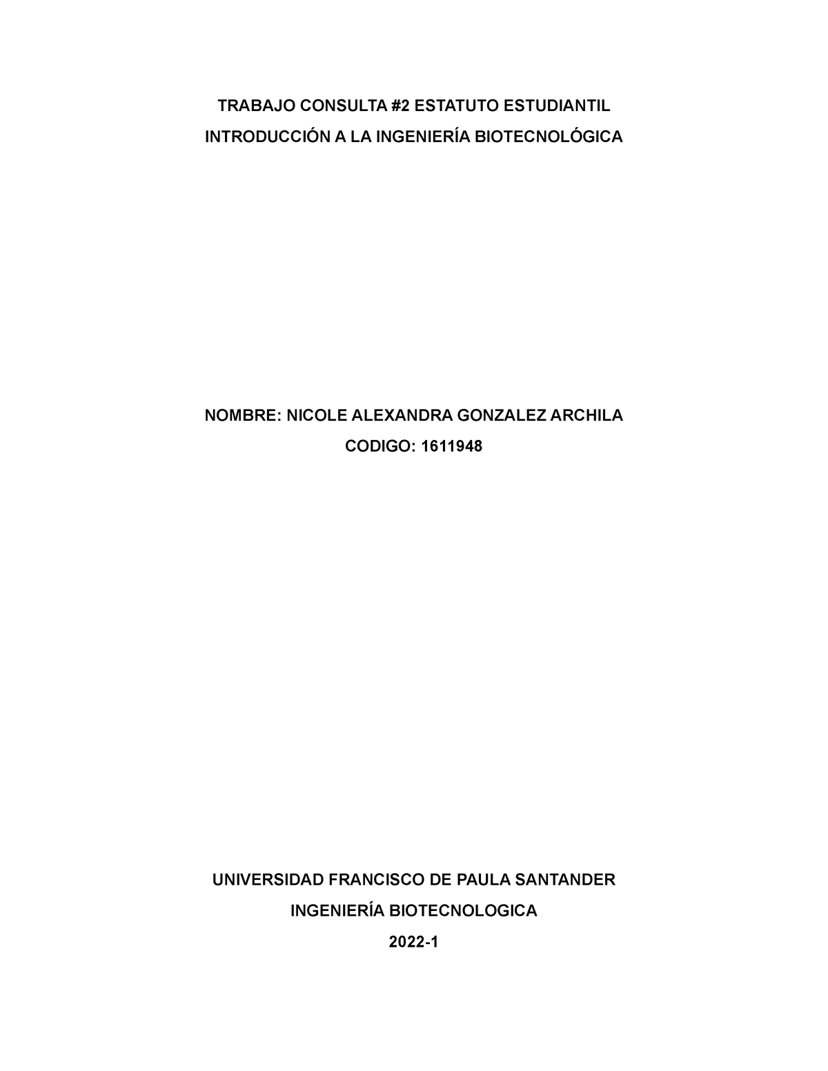 Trabajo Consulta #2 Estatuto Estudiantil - TRABAJO CONSULTA #2 ESTATUTO ...