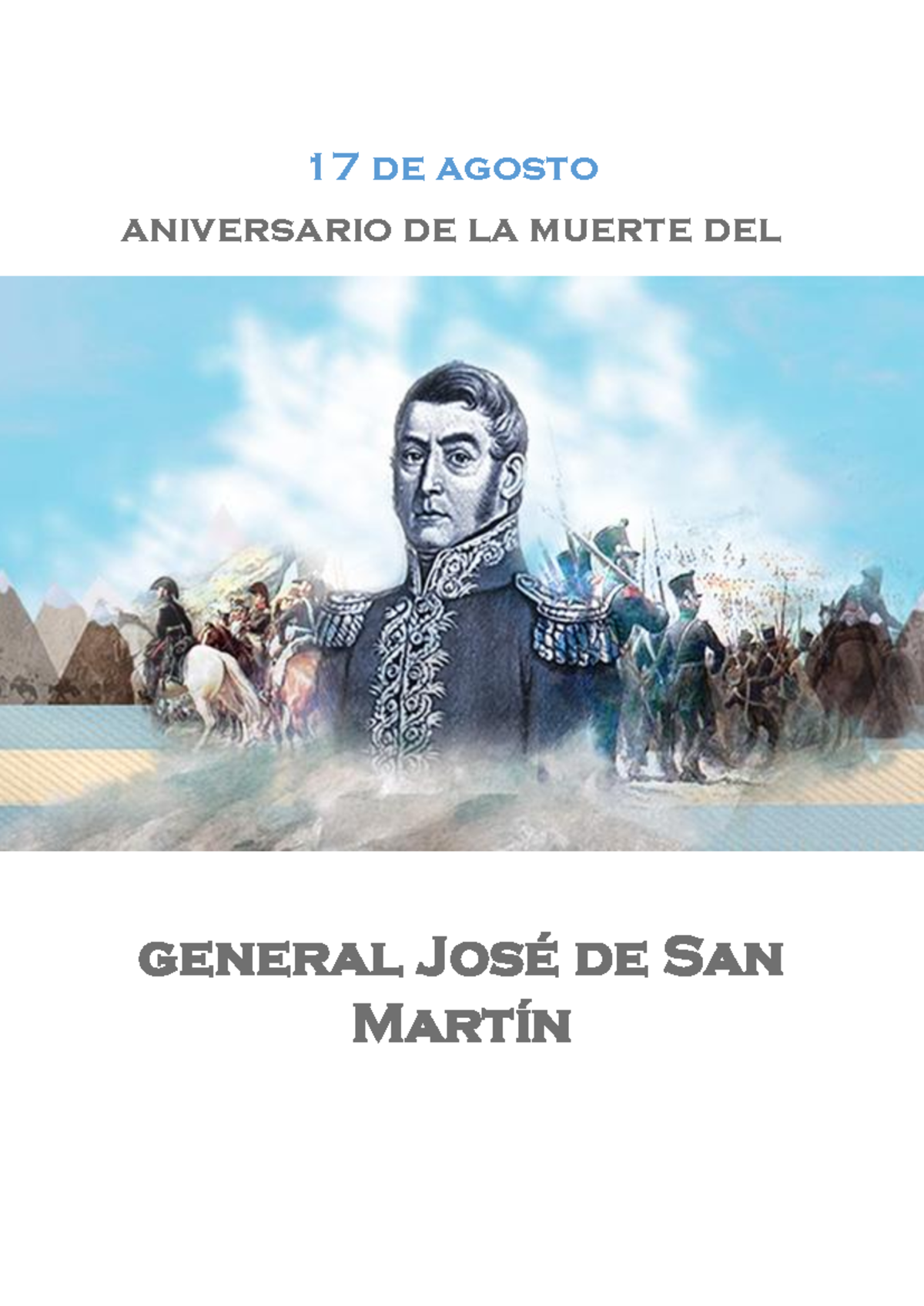Acto san MartinMARTIN - 17 de agosto aniversario de la muerte del ...
