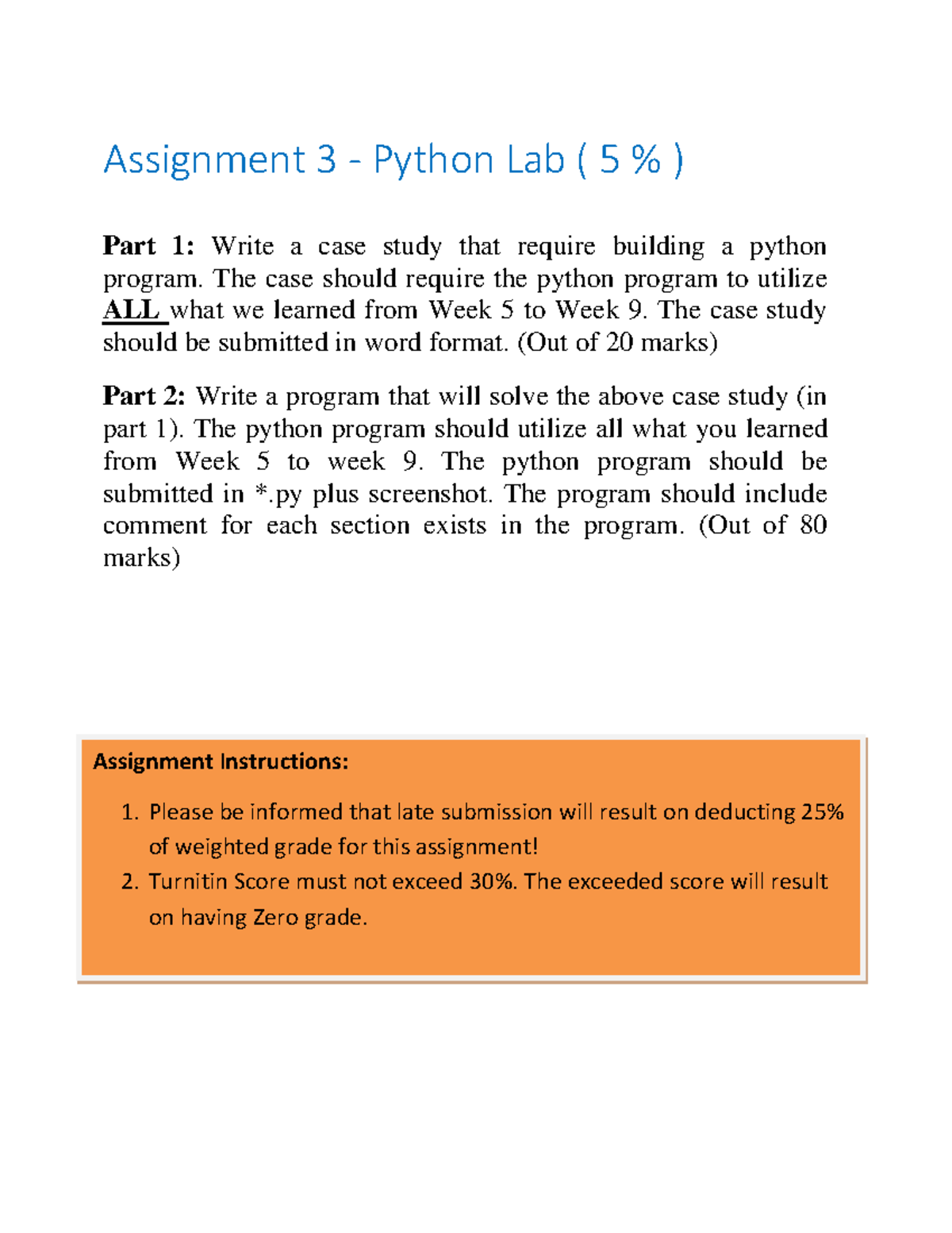 lab assignment 3