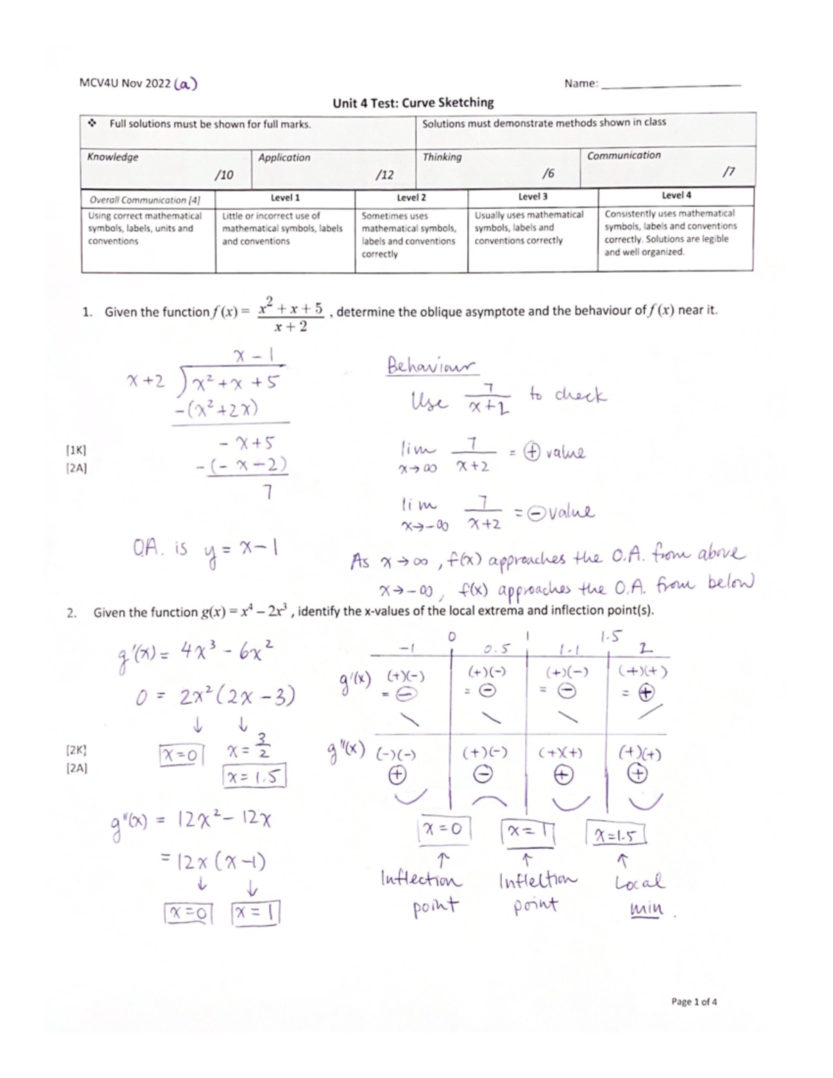 Unit 4 Test Practice - Studocu