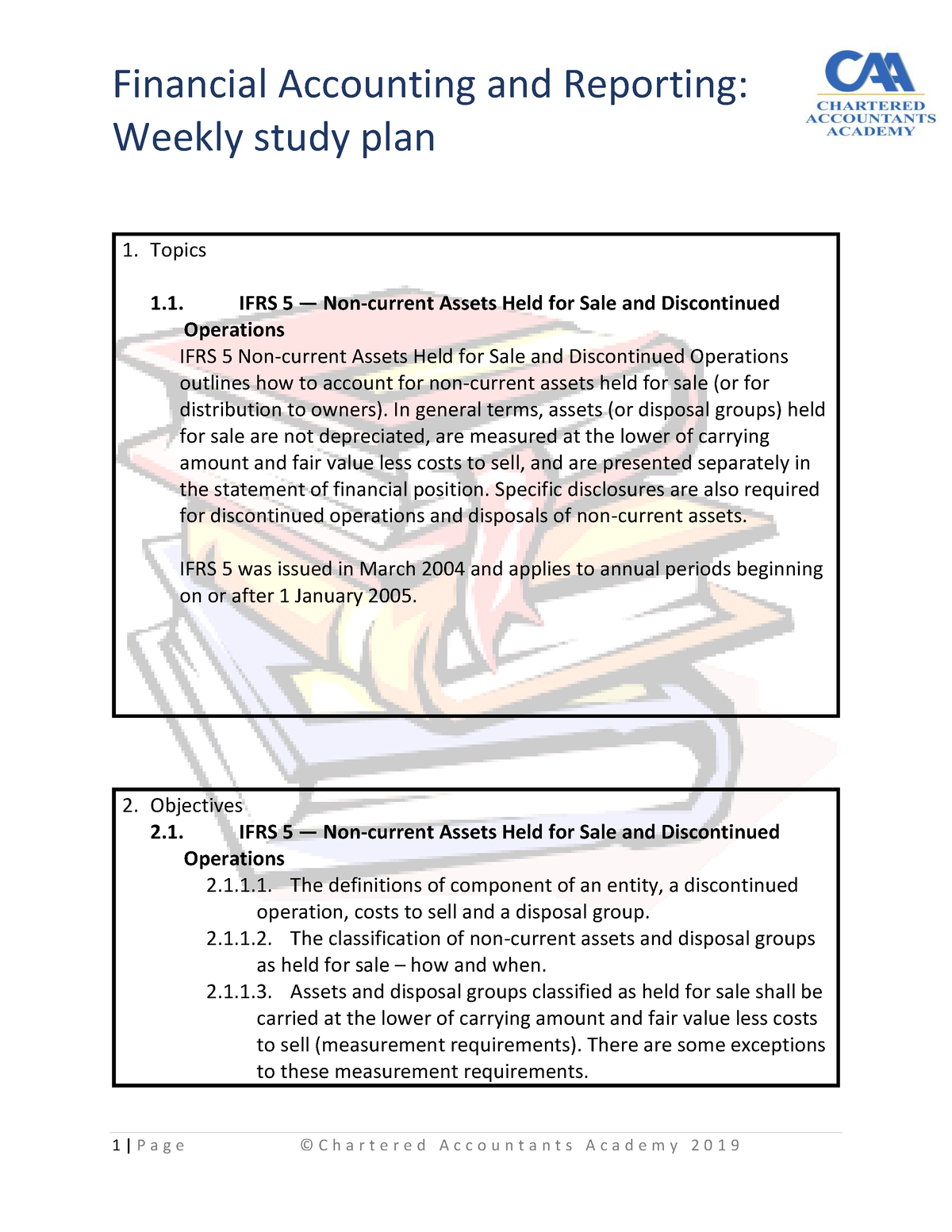 ifrs 5 case study