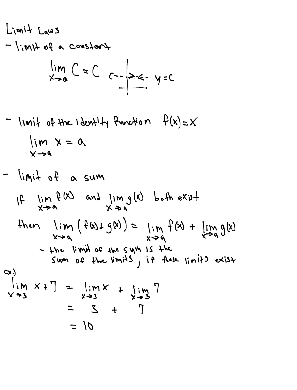 limit laws practice problems