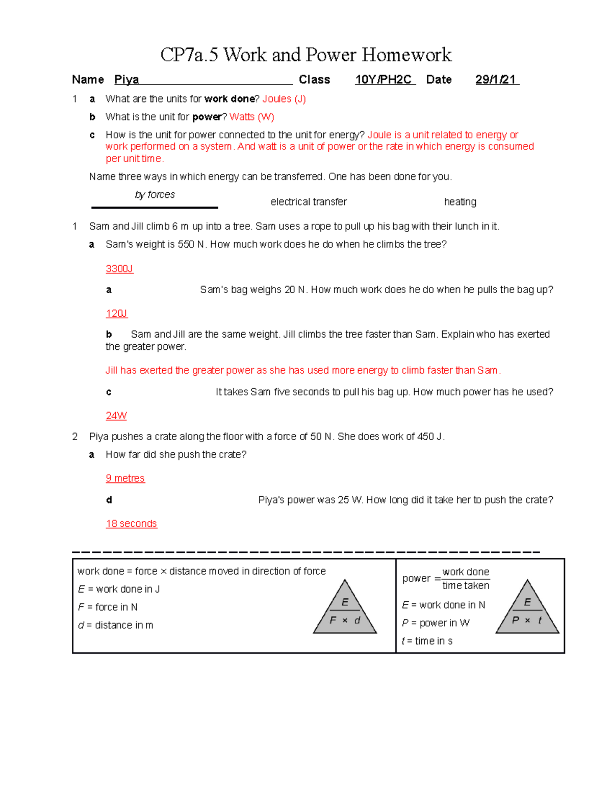physics-work-and-power-formulas-cp7a-work-and-power-homework-name