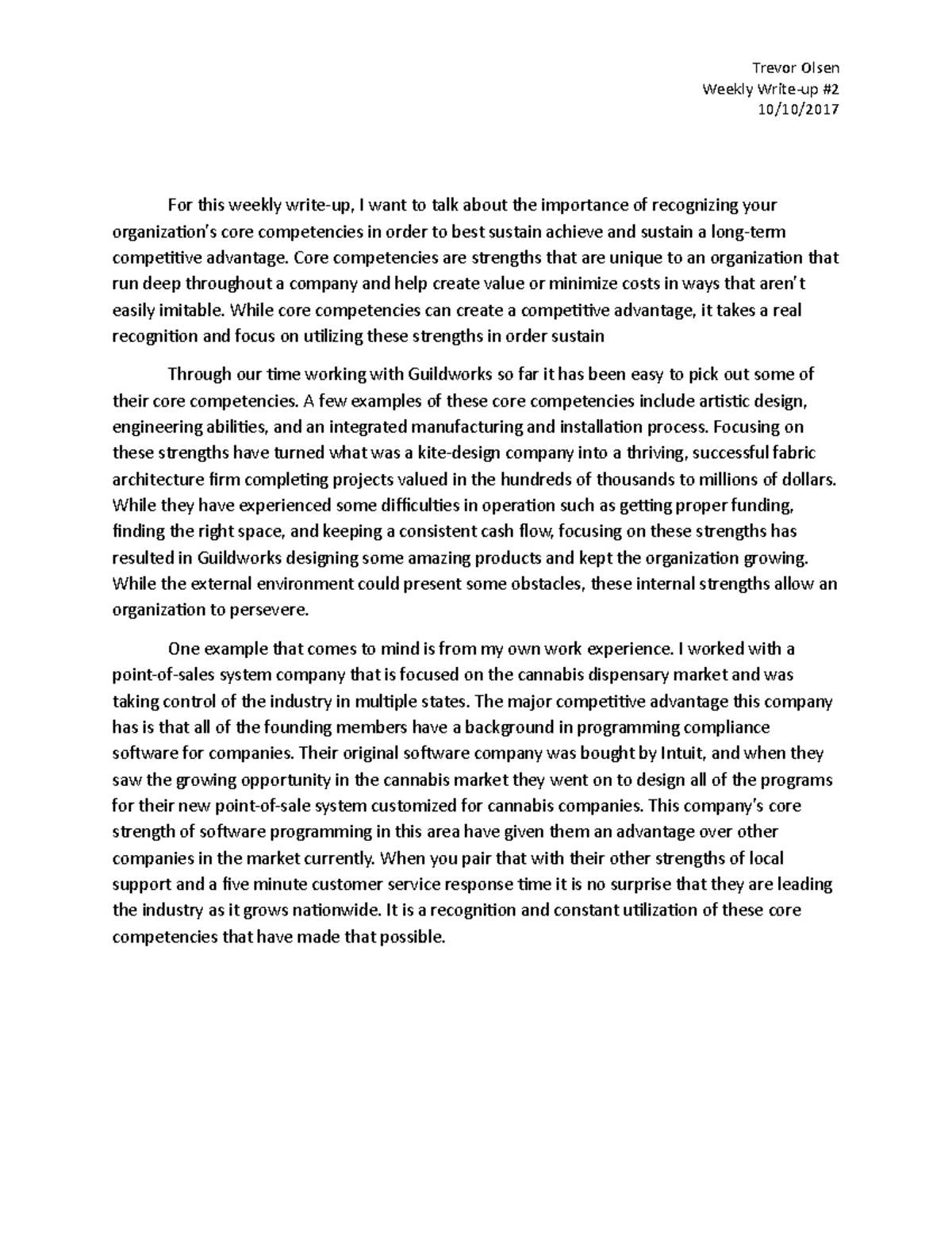 Weekly Write-Up #2 - Trevor Olsen Weekly For this weekly I want to talk ...