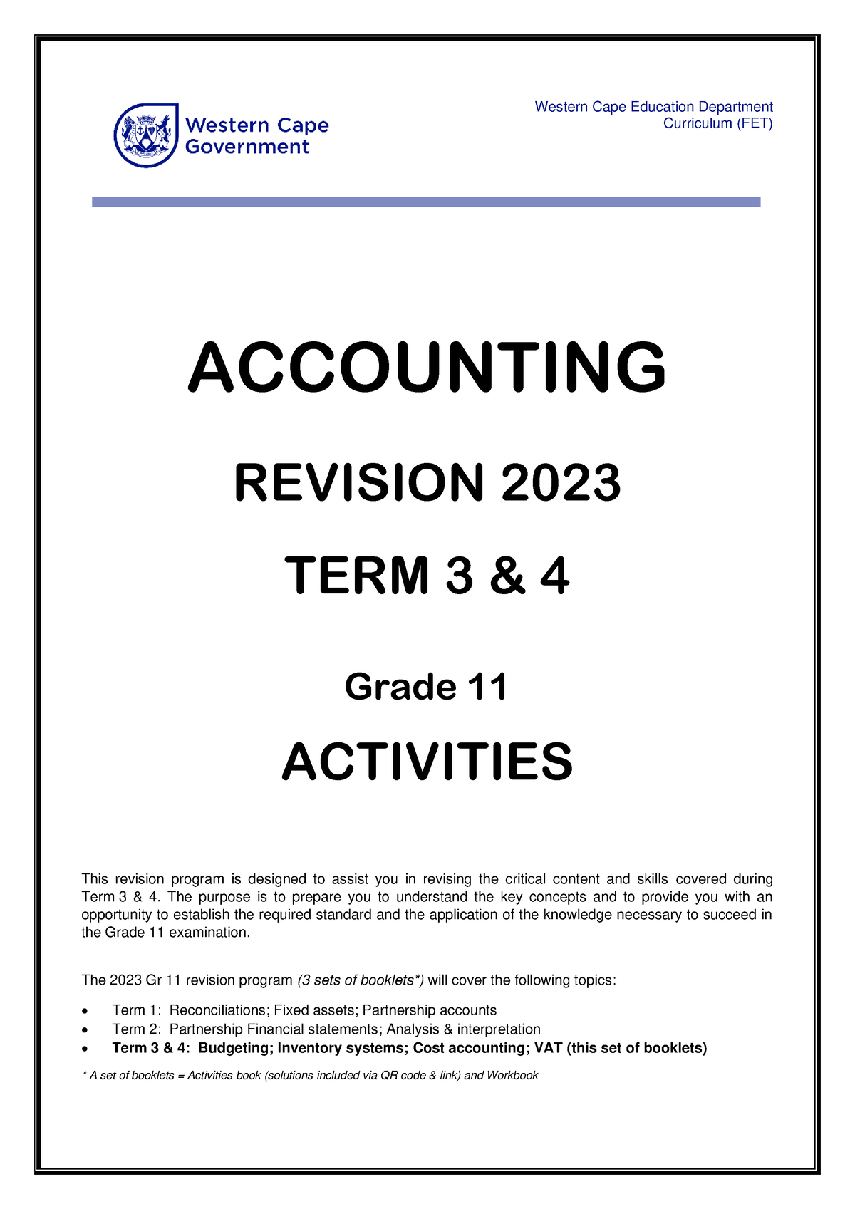 accounting grade 11 assignment 2023