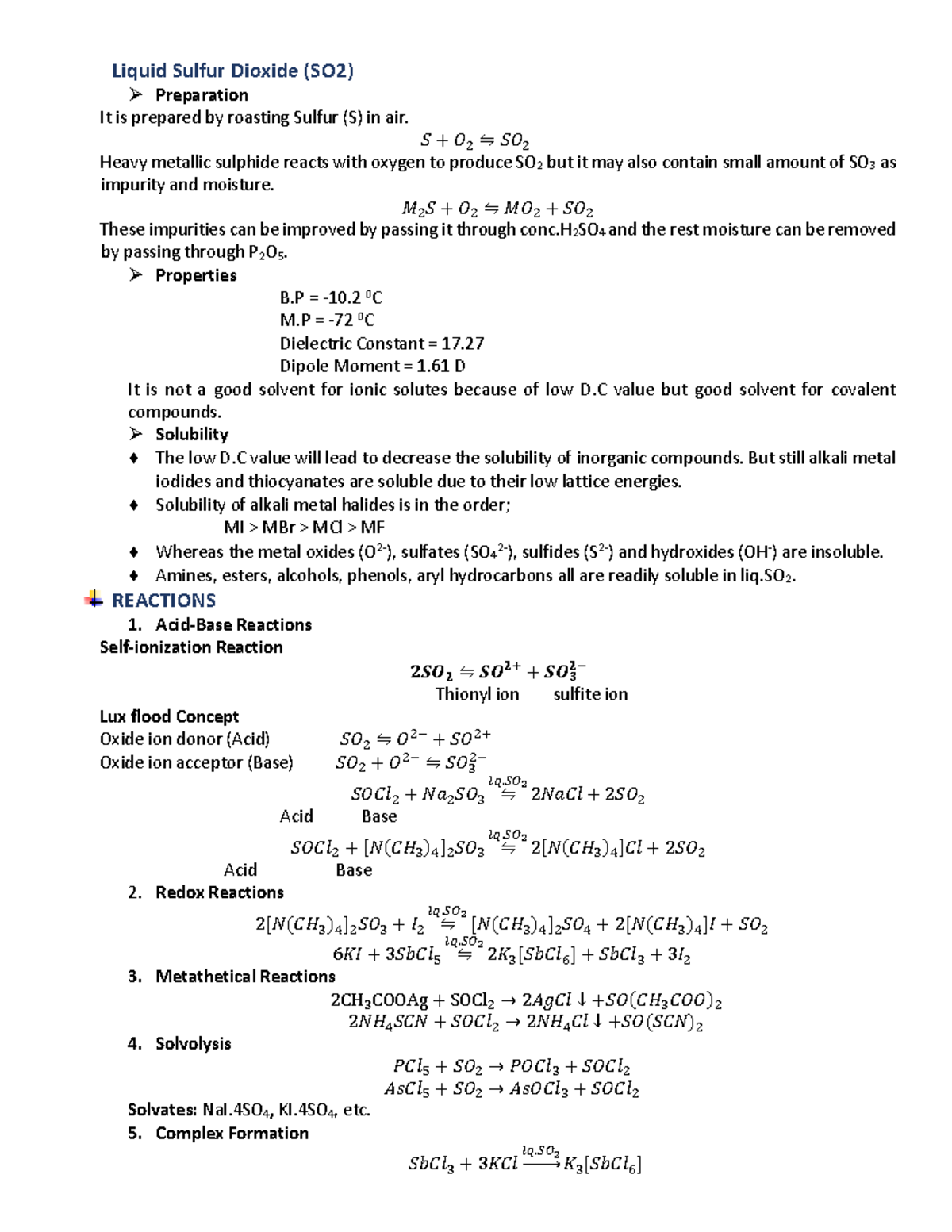 W4 SO2 & Position, electronic Config - Liquid Sulfur Dioxide (SO2 ...