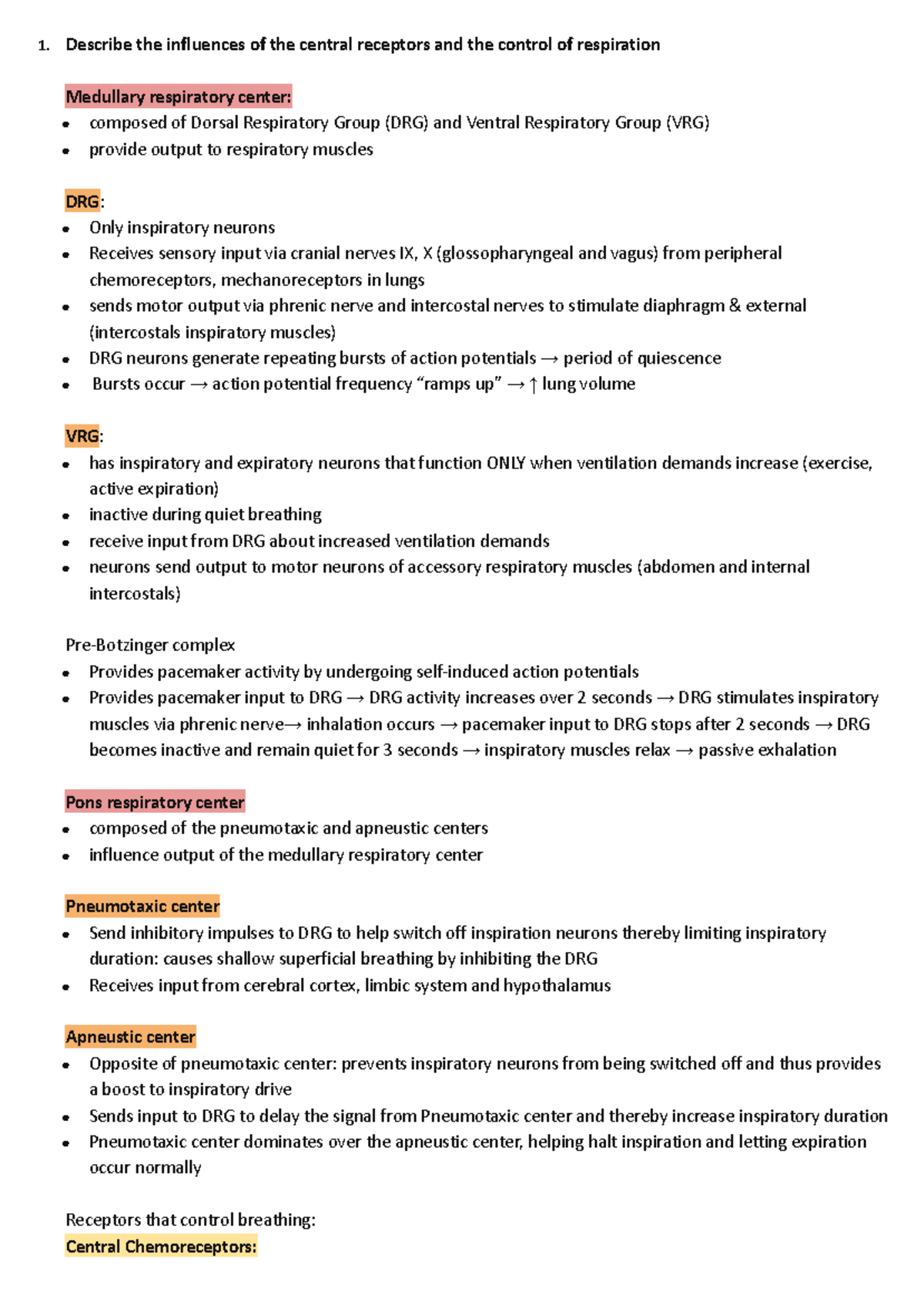 Resp pbl sinclair pbl learning objectives 1. Describe the