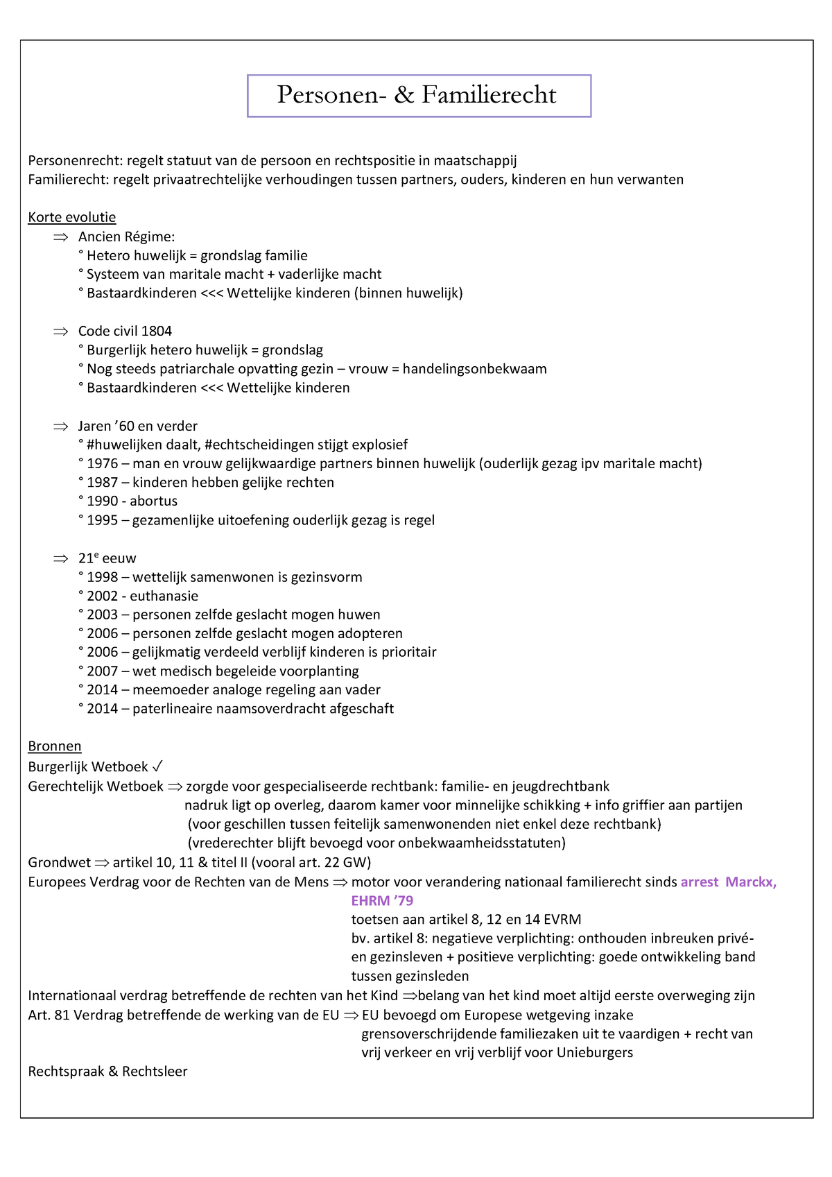 2020 Samenvatting PR (Volledig) - Personen- & Familierecht ...