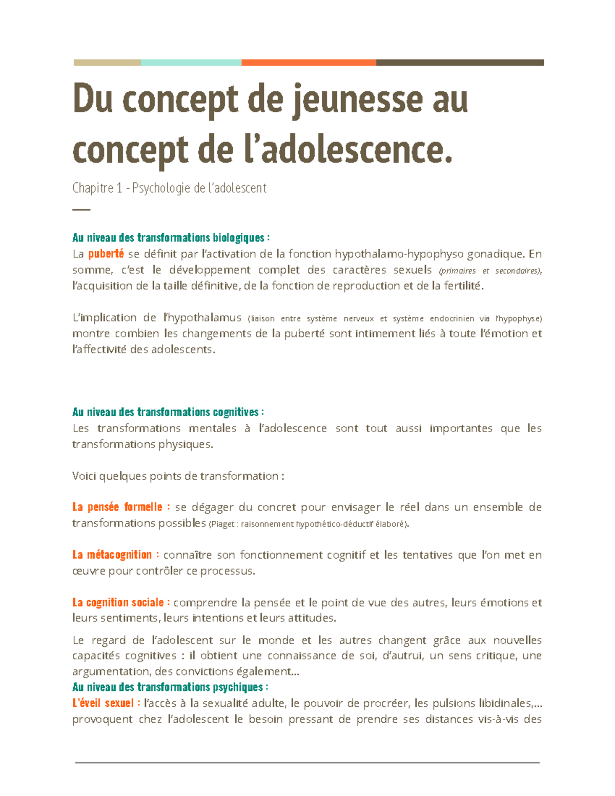 Psychologie de l'adolescence 5e édition main image 1