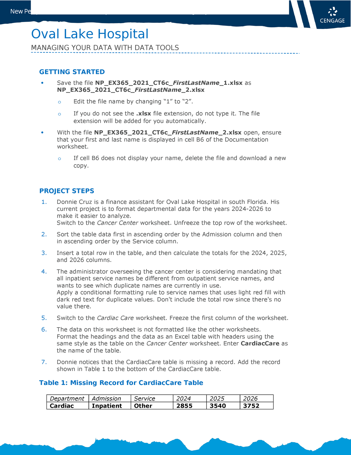 excel module 6 sam critical thinking project c