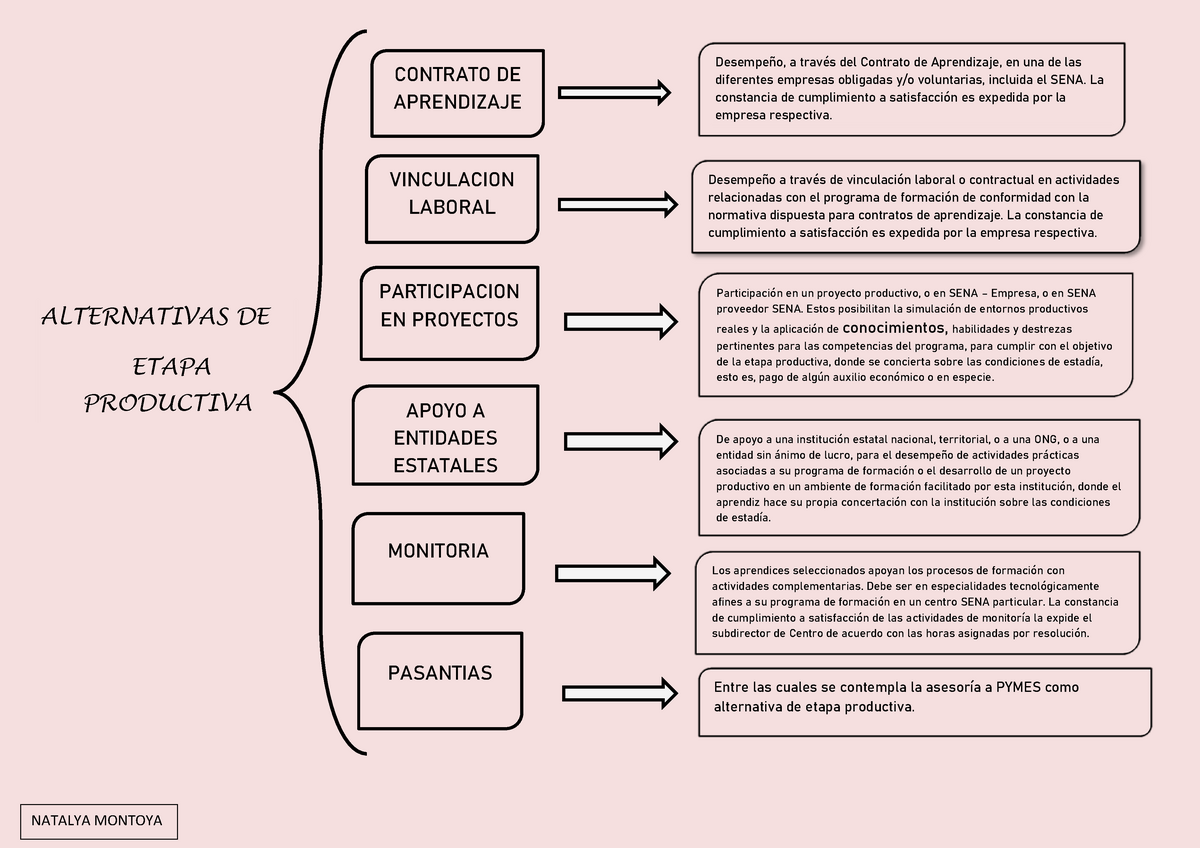 Cuadro Sinoptico Aa4 Ev01 Actividad De Aprendizaje 4 Alternativas De Etapa Productiva Cuadro 4597