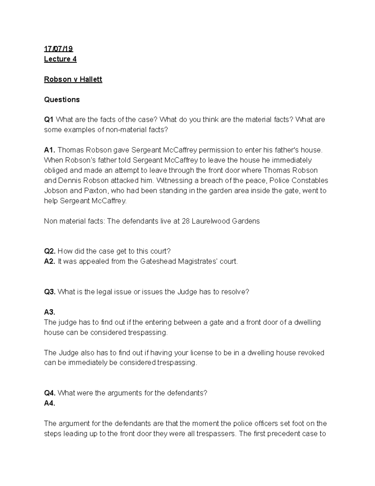 Laws122 Lecture 5 Robson V Hallett Lecture 4 Robson V Hallett Questions Q1 What Are The 7677