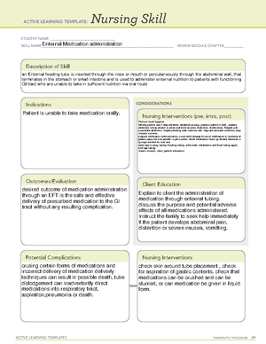 Bathing Template - ACTIVE LEARNING TEMPLATES THERAPEUTIC PROCEDURE A ...