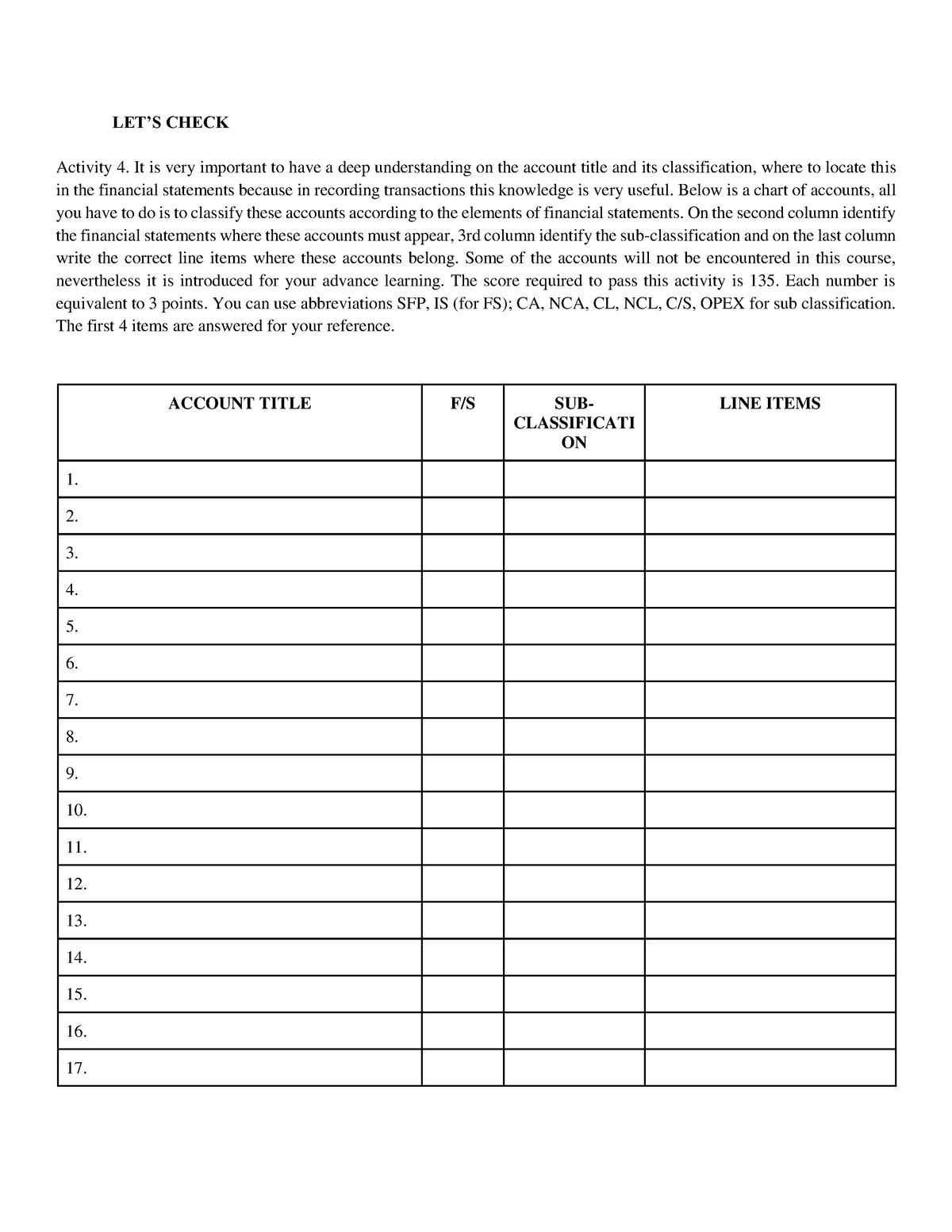 ACC111 ACT#4 - Financial Accounting and Reporting - UM - Studocu