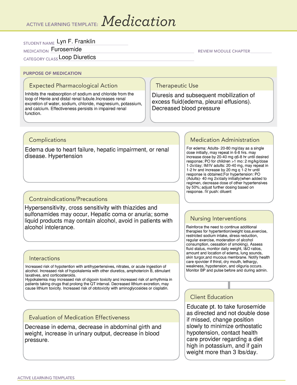 ati-medication-template-furosemide-active-learning-templates