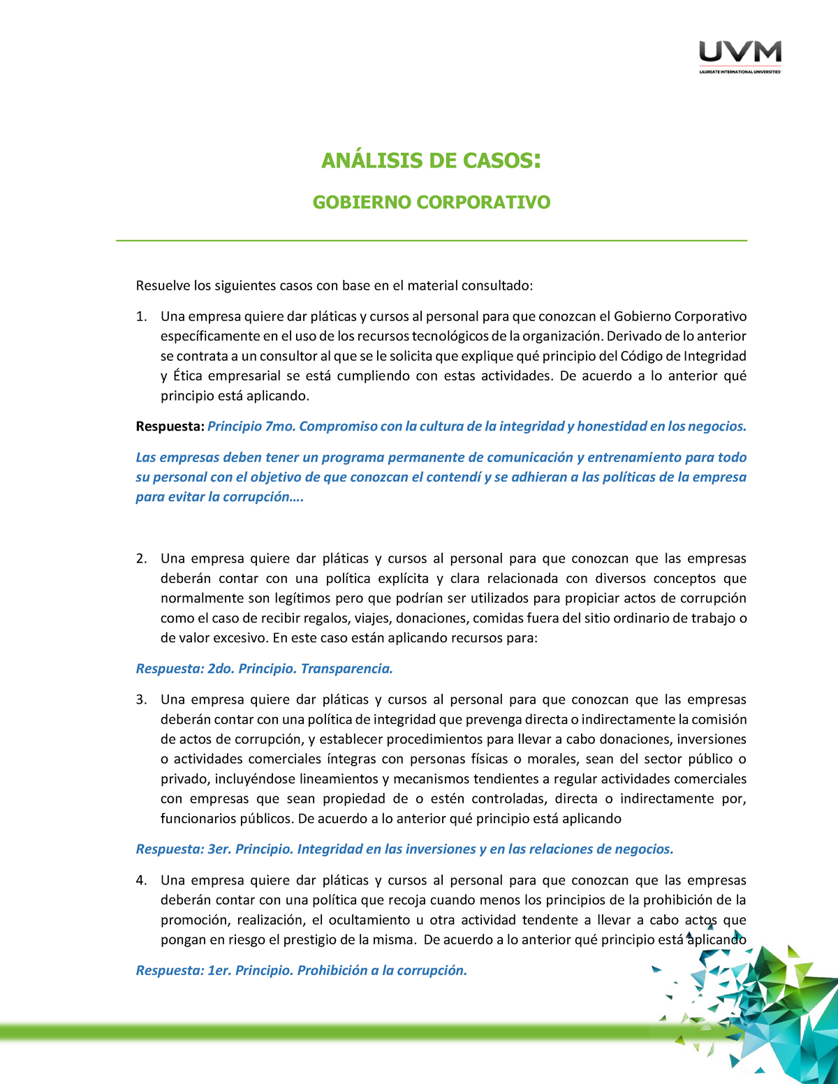 Actividad 11. Análisis De Casos - AN¡LISIS DE CASOS: GOBIERNO ...