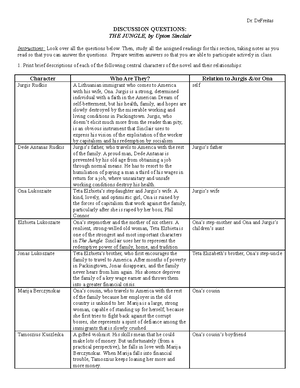 the jungle by upton sinclair pdf answer key