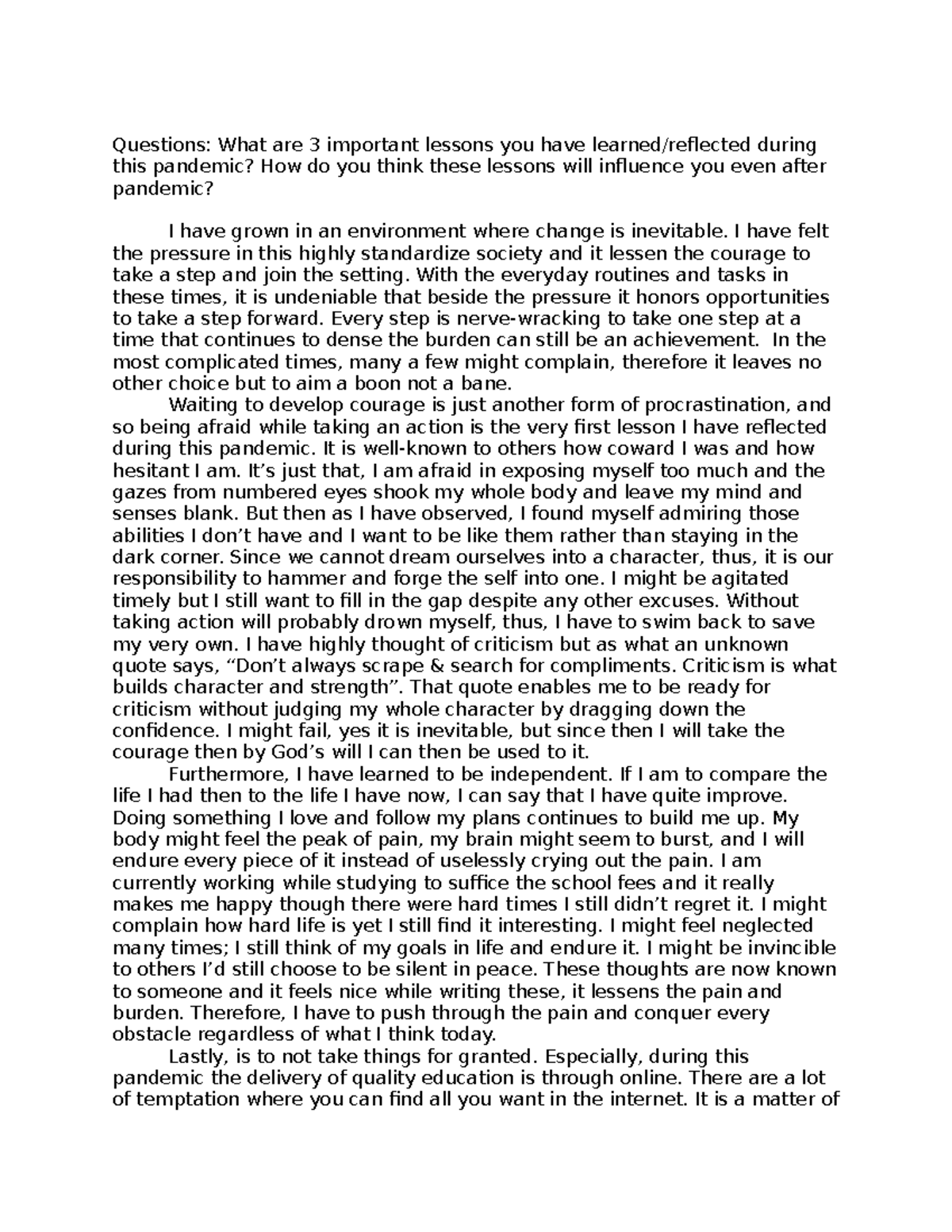 Essay 08 Questions What Are 3 Important Lessons You Have Learned essay-08-questions-what-are-3-important-lessons-you-have-learned