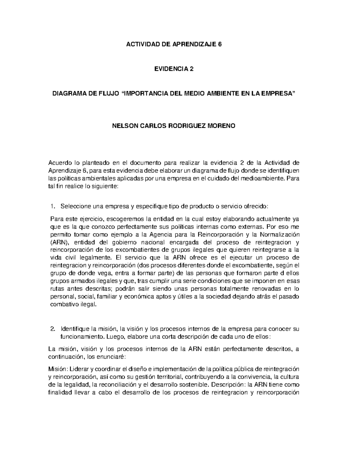 Evidencia 2 AP 6 - ACTIVIDAD DE APRENDIZAJE 6 EVIDENCIA 2 DIAGRAMA DE ...