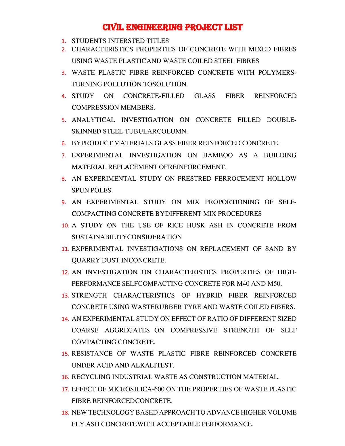 civil-project-titles-1-students-intersted-titles-2-characteristics