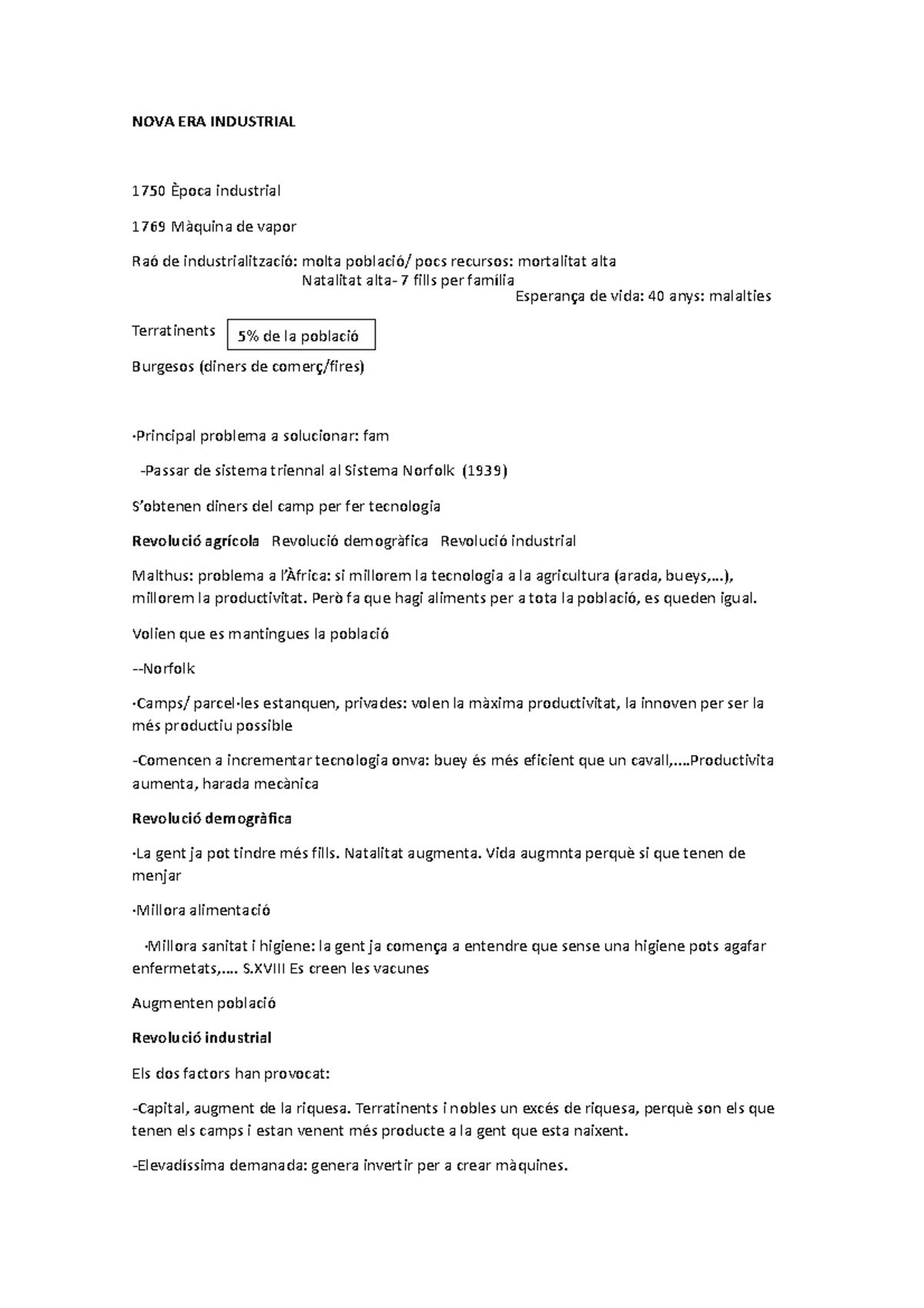 NOVA ERA Industrial HISTORY NOVA ERA NOVA ERA INDUSTRIAL 1750 Època