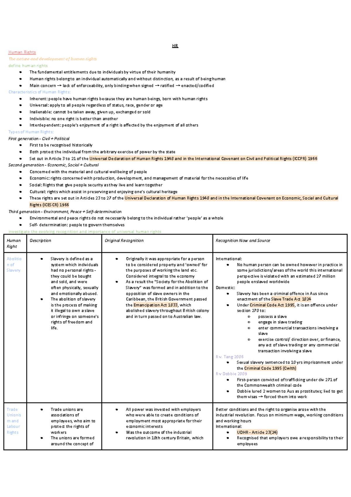 Legal Studies Lecture Notes - 075412 - Studocu