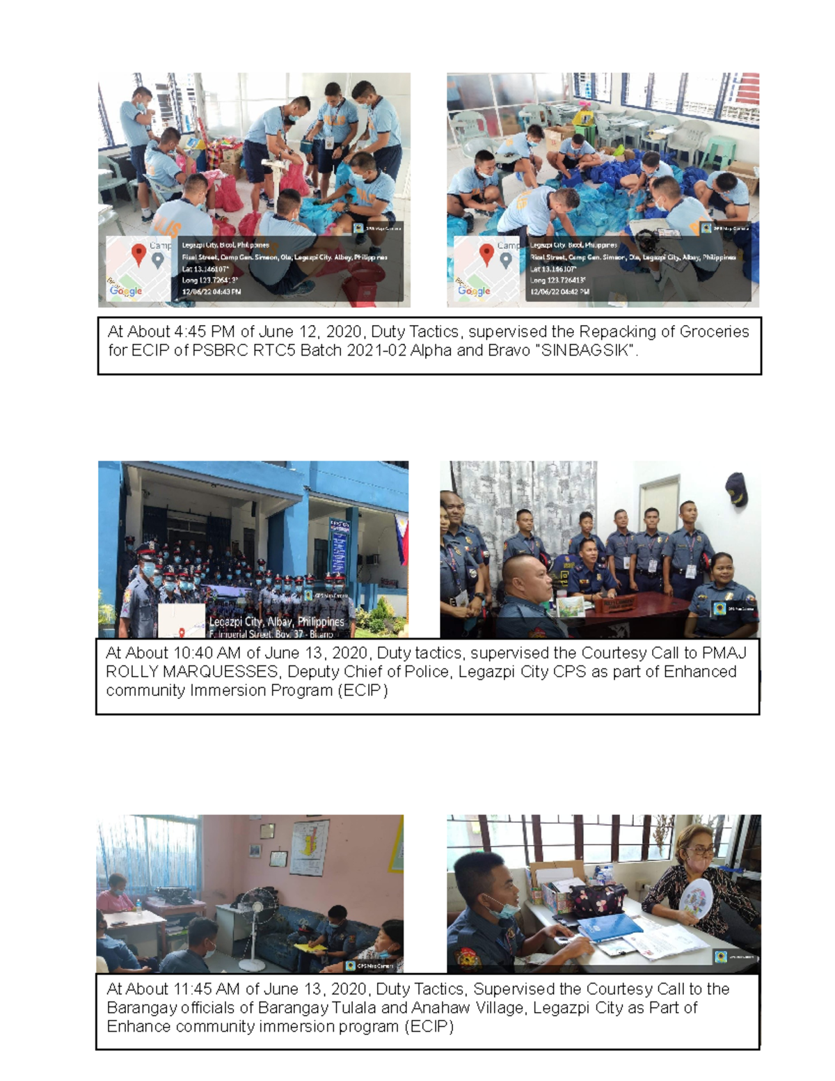 June ECIP Sinbagsik - agasgasgsags - At About 4:45 PM of June 12, 2020 ...
