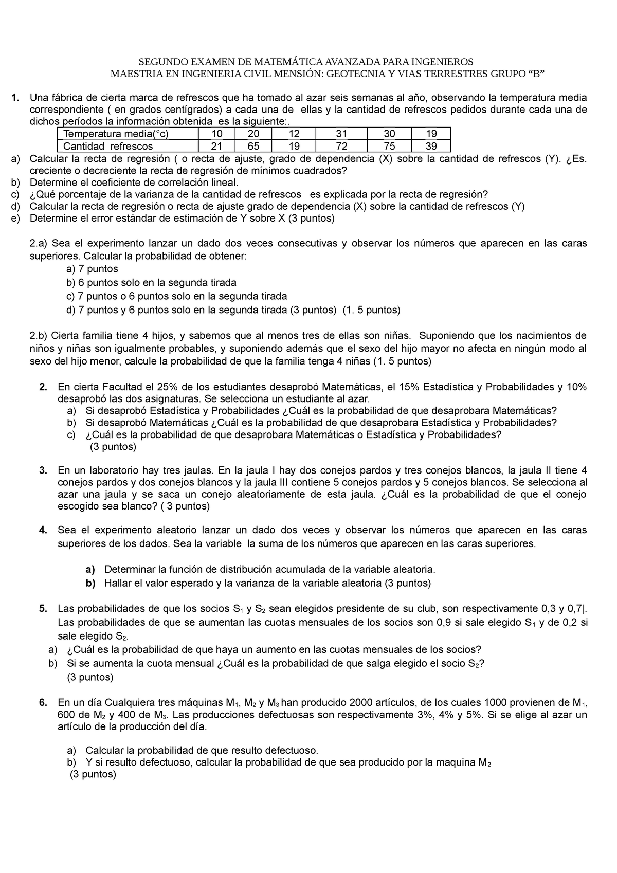 Segundo Examen DE Matematica Avanzada PARA Ingenieros-2021-1 ...