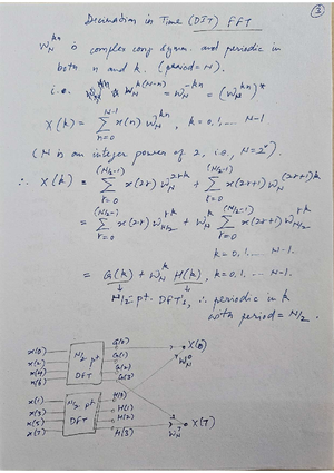 5 fft - Important notes - Basic butterfly computation: 5 (mm) Twith mth ...