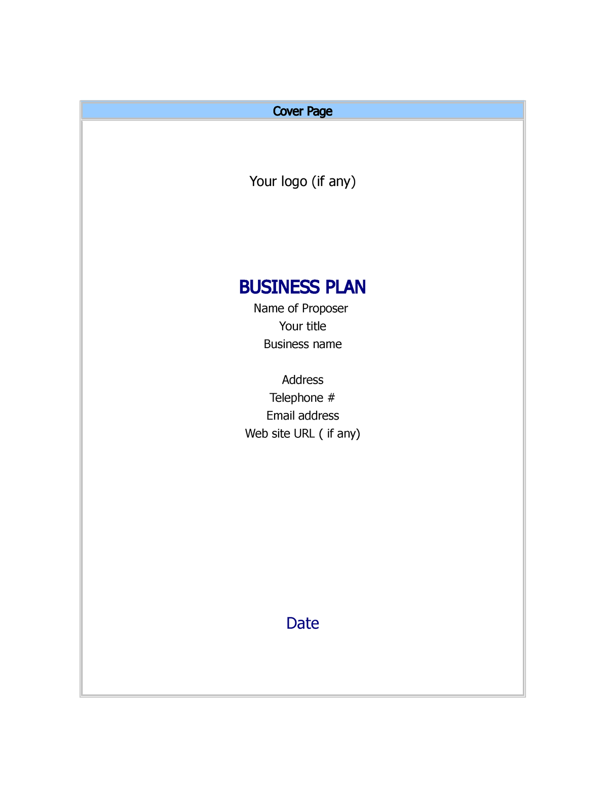 sample business plan for youth organization pdf