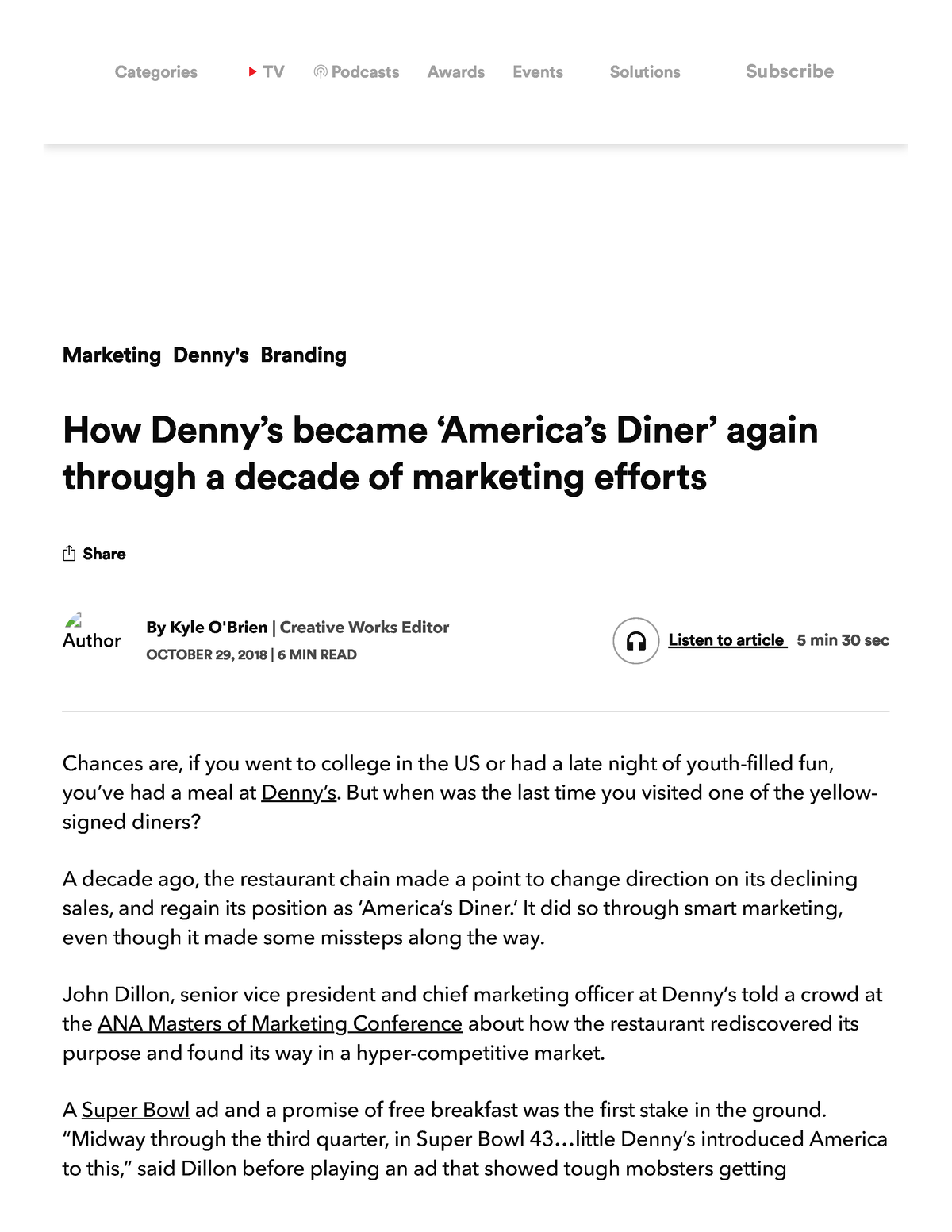 How Denny’s became ‘America’s Diner’ again through a decade of ...