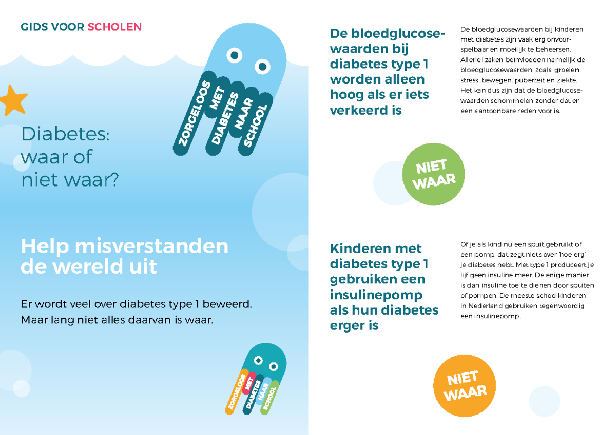 Scholen Zigzag mythes A 4-digitaal - GIDS VOOR SCHOLEN Diabetes: waar