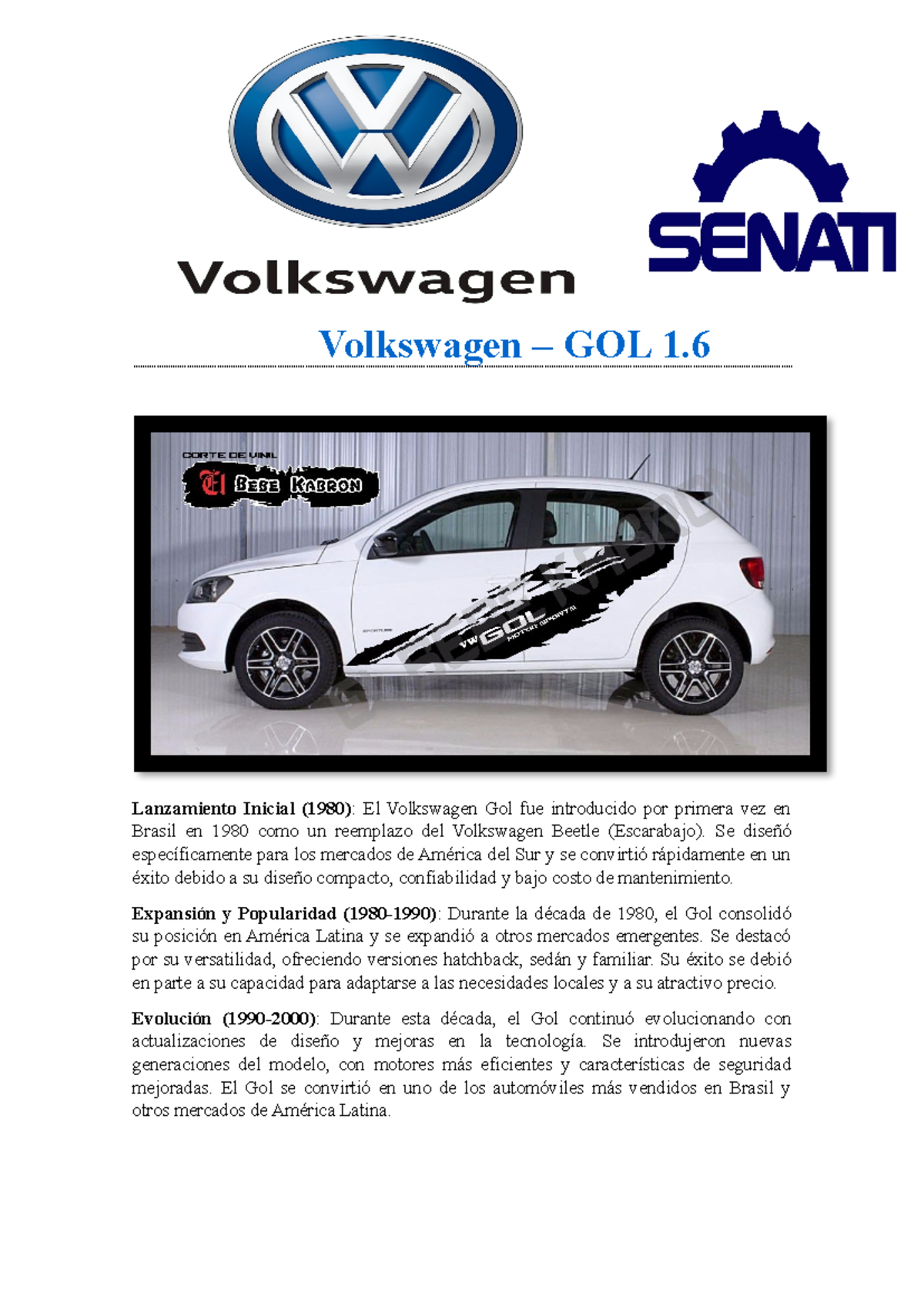 Ajuste del perno de culata - Volkswagen – GOL 1. Lanzamiento Inicial ...