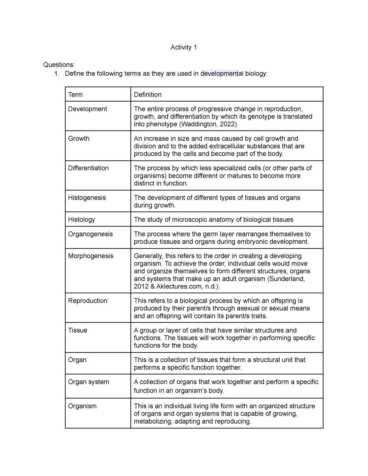 activity-1-dev-bio-developmental-biology-activity-1-questions-1