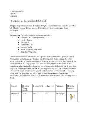 IR Spectroscopy - LAB report on IR Spec, detailed steps of lab ...