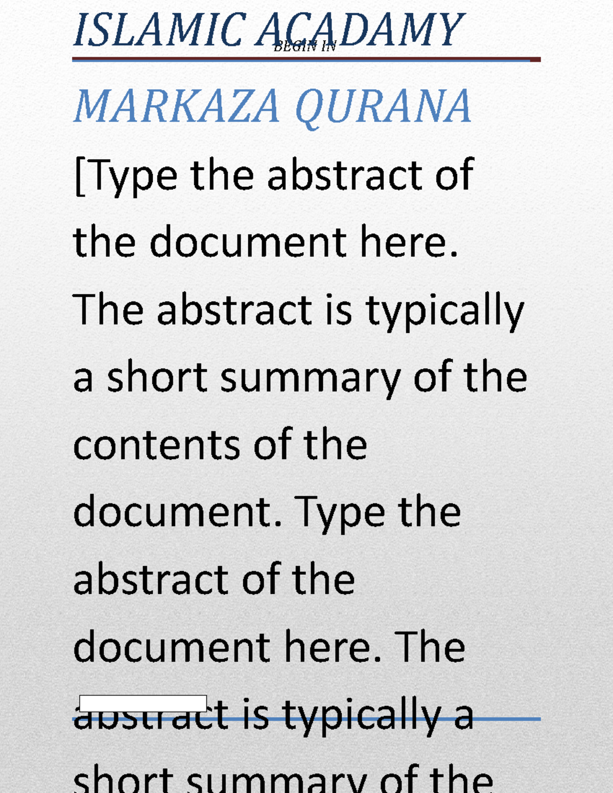 Markaza Qurana 2022 - I NEED LEARNING - ISLAMIC ACADAMYBEGIN IN MARKAZA ...