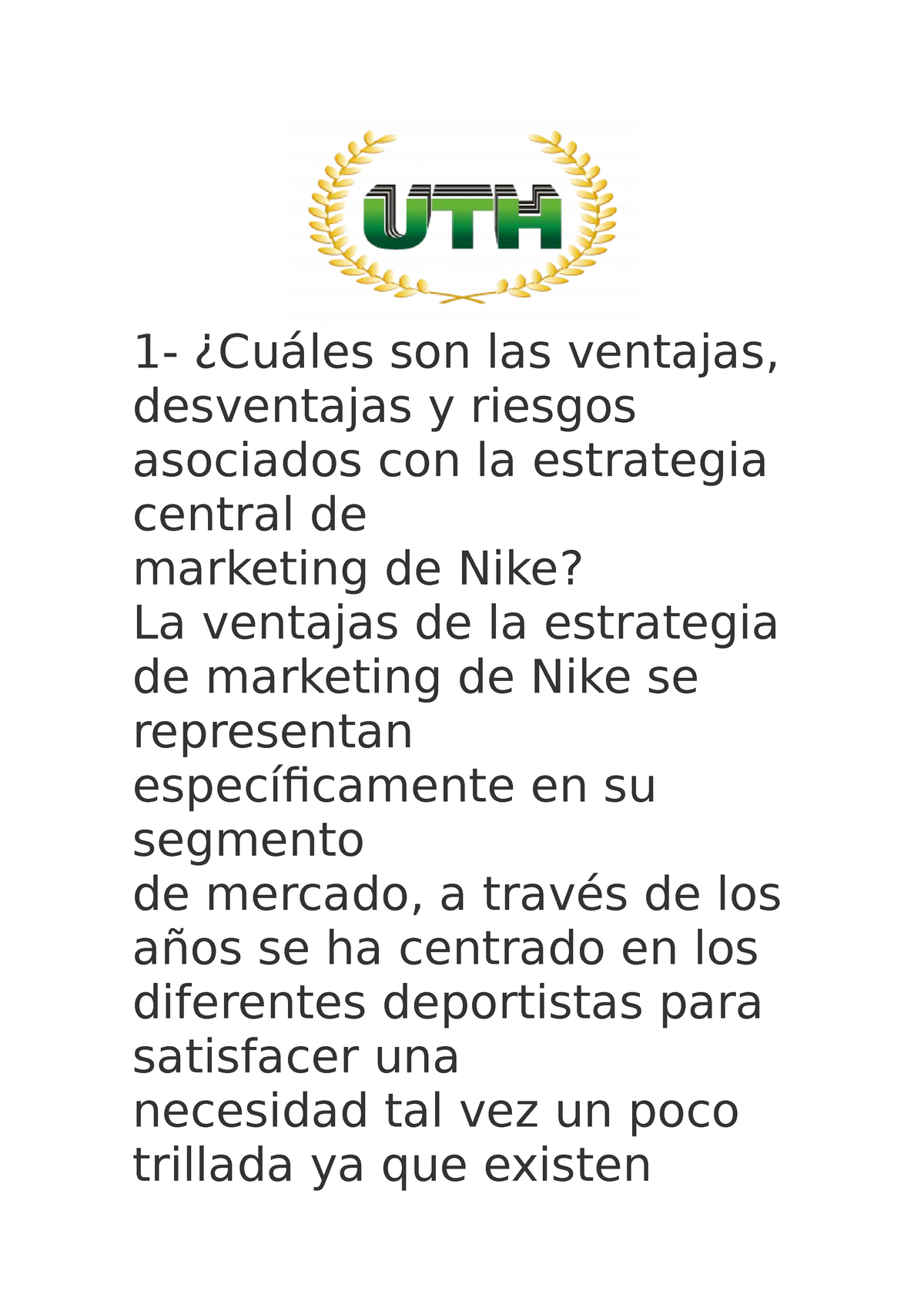 Tarea #1 Investigacion De Mercados I - 1- ¿Cuáles Son Las Ventajas ...