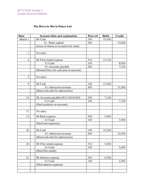 Topic 8 Tutorial ACCT1101 - TUTORIAL EIGHT Financial Statement Analysis ...