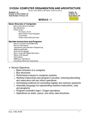 COA Mod4@Az Documents - This Is The Complete Notes Of Computer ...