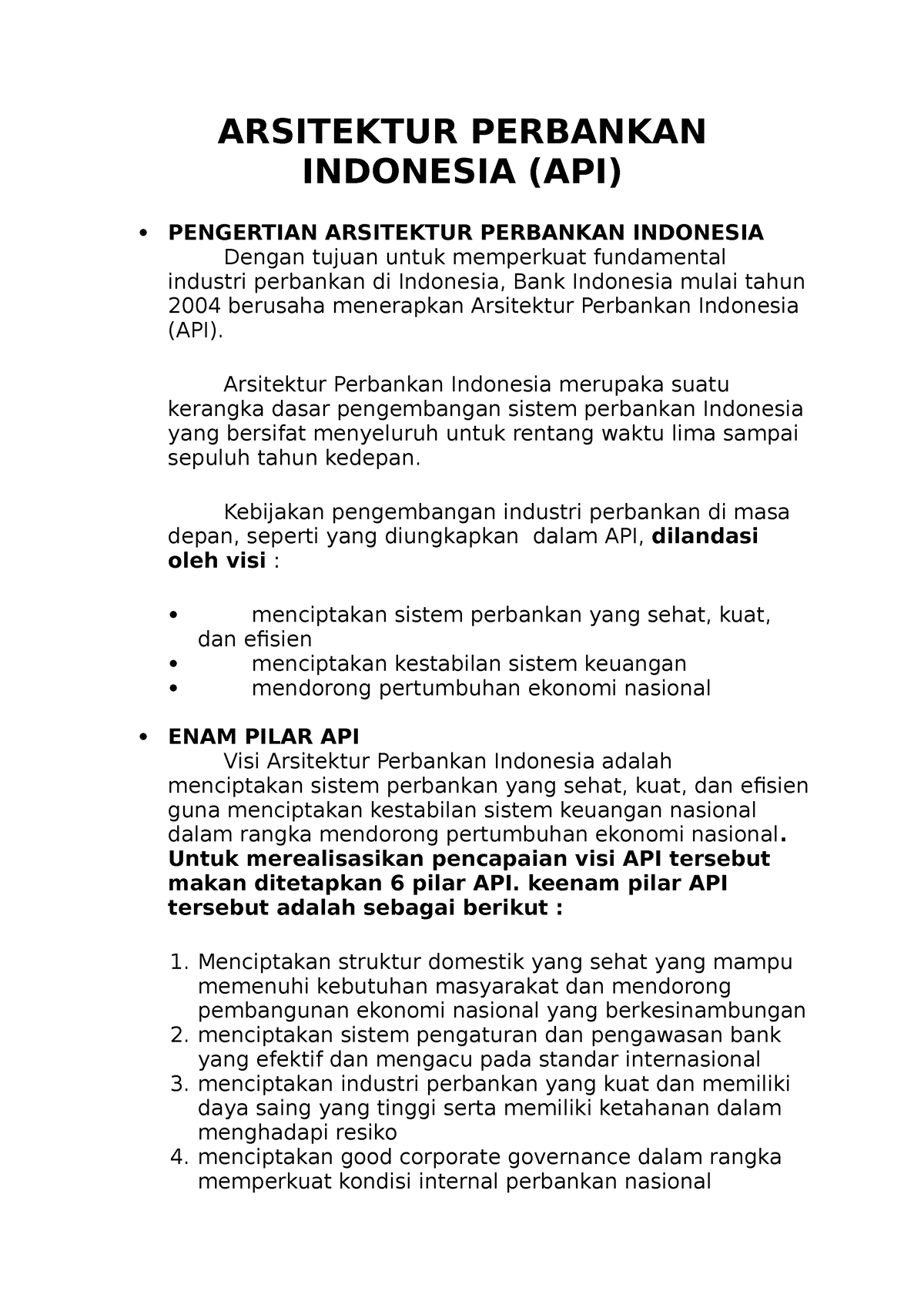 Arsitektur Perbankan Indonesia - Arsitektur Perbankan Indonesia ...